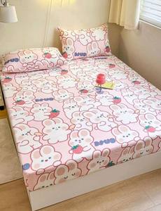 Sábanas de Microfibra de Lujo Modernas con Acabado Color Durazno para Cama Doble |   Duradero y Ecológico, 200 Hilos, 100 g/m², Fácil de Lavar, Personalizable - Product Image 6