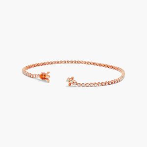 Petite Tennis Bracelet With 1 CTW Diamonds In 14K <b>Rose</b> <b>Gold</b> - Product Image 3