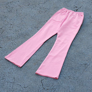 Printing Logo <b>Wholesale</b> Cotton <b>Flare</b> Jogger Custom Color <b>Sweatpants</b> for Women Classic Loose Fit Adjustable Streetwear Trouser - Product Image 2