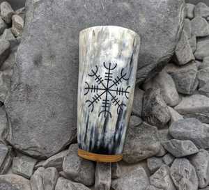 Vaso de chupito de cuerno natural de ágata con diseño antiguo, hecho a mano, de calidad de exportación, para beber, para bar. - Product Image 6