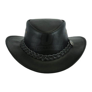 Handmade Leather Cowboy <b>Hats</b> Classic <b>Western</b> Design Customizable Adjustable Lightweight Comfortable All-Season Bulk Order - Product Image 1