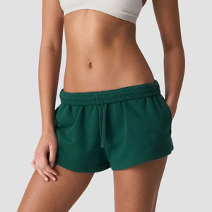 Women Pockets Design Plus Size <b>Elastic</b> <b>Waistband</b> Breathable Lightweight Custom High Quality Outdoor Running Seamless Shorts - Product Image 3