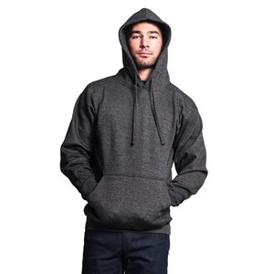Sudadera con Capucha Gris Oscuro para Hombre, Corte Regular, Algodón French Terry, Informal, con Bolsillo, para Otoño - Product Image 6
