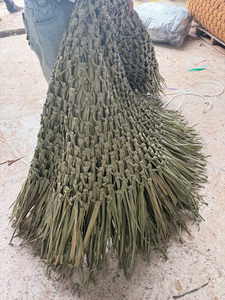 Vietnam Handwoven Palm Leaf Thatched Parasol umbrella Cover 1.6m-2.6m Yellow/Natural Green for Outdoor Tiki Hut outdoor - Product Image 2