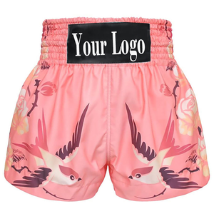 Shorts de combat Muay Thai pour hommes, tissu satiné léger, shorts de combat Muay Thai professionnels pour hommes, tissu polyester durable - Product Image 1
