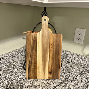 Vintage Style Wood Chopping Board With Handle Natural Wood Cutting Block Eco Friendly Home Decor <b>Kitchenware</b> Chopping Block - Product Image 5