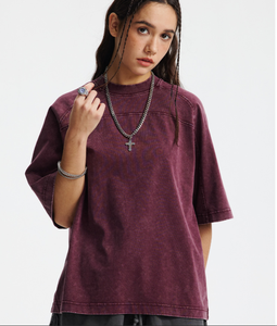 เสื้อยืดสไตล์ฮิปฮอปสำหรับผู้หญิง ผ้าฝ้าย 100% ระบายอากาศได้ดี แห้งเร็ว ไม่เป็นขุย เป็นมิตรต่อสิ่งแวดล้อม ทรงเข้ารูป สวมใส่สบายในฤดูร้อน พร้อมลายปัก - Product Image 3