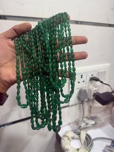 Cuentas de Esmeralda Zambiana de Calidad Superior, Corte Ovalado, Lisas, 5*7-7*9mm, Piedra Preciosa Natural para la Fabricación de Joyas, Venta al Por Mayor - Product Image 2