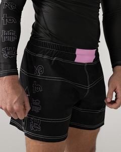 Shorts de boxe hybrides double couche 2 en 1, légers, respirants, 100% polyester, logos personnalisés, fabriqués au Pakistan - Product Image 5