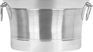 Bañera de bebidas redonda de pared, cubo de hielo de acero inoxidable, Enfriador de bebidas de Metal, manijas de fiesta en casa, pequeña personalización - Product Image 2