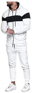 Premium White Tracksuit Mens Slim Fit Sweatsuit Soft Fleece Jogger Set Casual Streetwear Gym Training Fashion Apparel DDP - Product Image 5