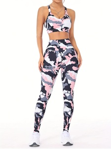 Wholesale Top Quality Gym Fitness Set Sports Wear Gym <b>Yoga</b> Bra Leggings <b>Jacket</b> Quick Dry Fitness 3 Pieces <b>Yoga</b> Set - Product Image 2