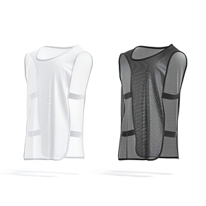 Scrimmage Vest Sports Pinnies Practice <b>Bib</b> Reversible Numbered Mesh Adult Sizes 100% Polyester Transparent Heat-Transfer Printed - Product Image 3