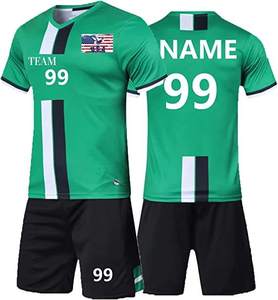 ชุดเสื้อเจอร์ซีย์ทีมฟุตบอลสีฟ้าเสื้อกีฬาแห้งเร็วพิมพ์โลโก้ได้ตามต้องการ - Product Image 3