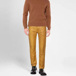 Pantalones de Cuero de Alta Calidad para Hombre SMART SHINE ENTERPRISES, Suaves, Cómodos, Ajustados, Clásicos, Casuales, de Invierno, Duraderos - Product Image 1