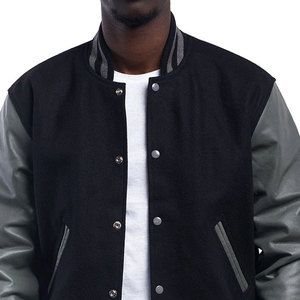 Chaqueta Varsity Estilo Cowboys para Hombre, Chaqueta Bomber de Lana con Cuello Alto para Fanáticos del Fútbol Americano - Product Image 4