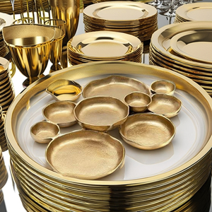 Nuevo Juego de Cuencos de Metal Dorado de 9 Secciones - Product Image 3