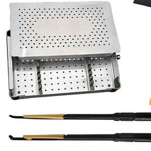 ชุดเครื่องมือตัดกระดูกสันหลังแบบหมุน Kerrison ชนิดสแตนเลสสตีล สำหรับการผ่าตัดกระดูกสันหลังด้วยมือ  พร้อมเครื่องมือผ่าตัดกระดูกและข้อ ได้รับมาตรฐาน CE Narham - Product Image 5