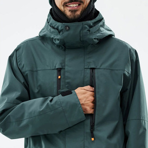 Chaqueta de Esquí para Hombre Fawk 2026, Impermeable, para Snowboard, con Cierre de Cremallera, Color Negro Atlántico/Negro, Talla Grande - Product Image 4