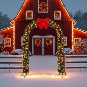 Realistic PVC Artificial Christmas Tree Archway Decoration Indoor Outdoor Festival Party Wedding Indoor Outdoor Realistic PVC - Product Image 4