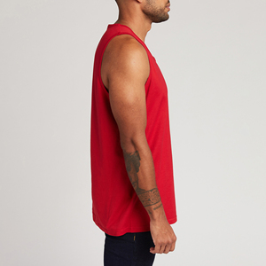 Camiseta Deportiva sin Mangas de Algodón con Logotipo Personalizado al por Mayor para Hombre, Ropa de Gimnasio para Entrenamiento, Unisex - Product Image 4