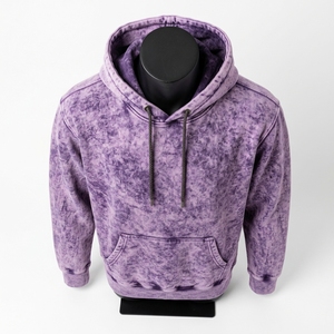 Service OEM – Sweat à capuche personnalisé délavé à l'acide, 100 % coton respirant, pour homme, hiver - Product Image 6