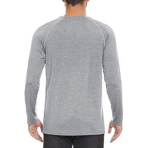 Camiseta Deportiva de Manga Larga para Hombre, de Secado Rápido, Transpirable, con Protección UV, para Correr al Aire Libre, de Poliéster - Product Image 5