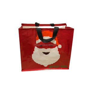 Bolsa de lona tejida PP a la moda para mujer de Vietnam, bolsas de compras navideñas con logotipo personalizado y Asa de algodón, venta al por mayor - Product Image 5