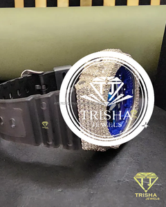 Reloj Exclusivo con Esfera Azul y Diamantes Moissanite VVS, Colección de Joyería de Plata de Ley 925 - Product Image 6