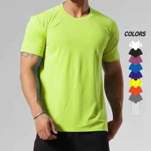 Vêtements de sport respirants et à séchage rapide, écologiques, hautement élastiques, t-shirts à manches longues pour hommes, polyester/coton, couleurs personnalisées - Product Image 5