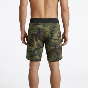 Shorts de bain décontractés pour hommes à imprimé camouflage, séchage rapide, avec cordon de serrage à la taille - Product Image 4