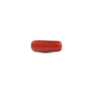 Natural Red Coral Oval Cabochon 6.8 Carat Loose Gemstone for Fine Jewelry - Product Image 2