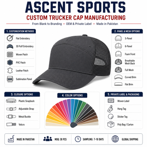 Gorra Trucker Negra de 6 Paneles con Malla Trasera, Ajustable, Estilo Casual para Hombre, Uso en Primavera y Verano - Product Image 3