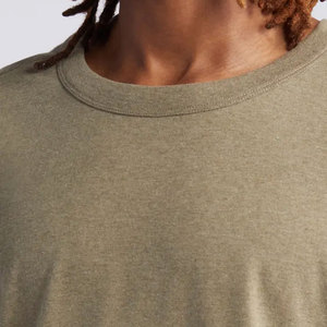 Camiseta Básica para Hombre, 100% Algodón, Color Sólido, Cuello Redondo, Manga Corta, Corte Regular, Estilo Casual, Tejido Jersey - Product Image 5