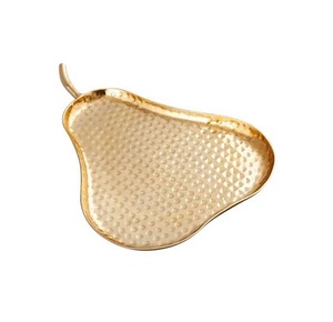 Plateau de service pour thé et café en acier inoxydable avec poignées dorées, plateau de service pour desserts de qualité supérieure pour usage domestique - Product Image 2