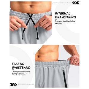 Shorts de sport personnalisés en coton 100% neufs, style streetwear, grandes tailles, pour homme, de haute qualité, pour la gym et le fitness. - Product Image 5
