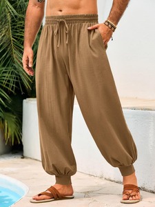 Luxury Oversized Baggy Pants Relaxed Fit Premium Cotton Urban Casual Streetwear Apparel Supplier - Product Image 2
