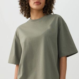 Conjunto de 2 Piezas para Mujer, Estilo Holgado, Camiseta Informal de Algodón y Pantalones Deportivos, Chándal con Logotipo Personalizado al por Mayor - Product Image 1