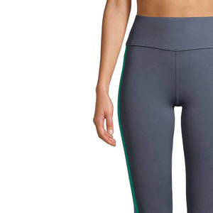 Pantalons de yoga pour femmes, couleur unie, design personnalisé, taille haute élastique, écologiques, respirants, séchage rapide, matière Spandex/Nylon - Product Image 4