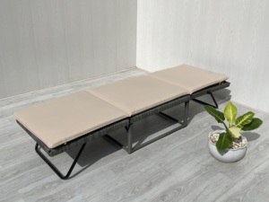Chaise longue moderne en acier inoxydable et rotin gris polyester, durable, pliable, avec coussin réglable, fabriquée au Vietnam, très vendue - Product Image 3