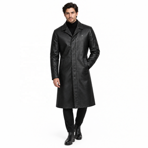 Abrigo Reversible Unisex de Cuero Genuino |   Negro Marrón Azul Marino |   Fabricante OEM ODM |   Diseño de Calidad Premium |   Ropa de Cuero | - Product Image 6