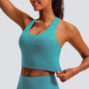 Sujetador deportivo con espalda cruzada inspirado en las tendencias, con soporte cómodo y material transpirable para entrenamiento deportivo. - Product Image 3