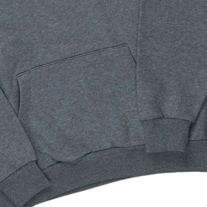 Customized Grey Hooded Sweatshirt Joggers <b>Set</b> Unisex Loose Fit Full Length Fleece Tracksuit Heat Transfer Printing Casual Wear - Product Image 2