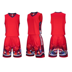 Basketball uniform <b>athletic</b> performance jersey shorts set team training wear breathable quick dry sports kit sleeveless Set - Product Image 4