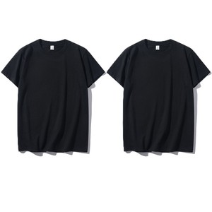 T-shirt unisexe blanc uni à col rond en pur coton 200g, coupe ample, broderie logo personnalisée OEM, prix usine Chine Bangladesh - Product Image 4