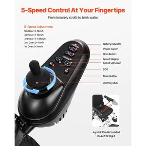 Silla de Ruedas Eléctrica Motorizada para Adultos, Plegable, Ligera, Capacidad de 300 lb, Alcance de 13 Millas, Rendimiento en Todo Tipo de Clima - Product Image 2