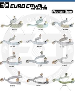 Éperons d'équitation Euro Cavall de haute qualité pour bottes de cowboy, en acier inoxydable, personnalisation acceptée, modèle - Product Image 2