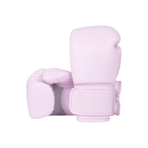 Pink PU Boxing Training Gloves <b>Velcro</b> Closure Breathable Unisex for Adults - Product Image 3