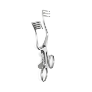 Retractor Quirúrgico Autoajustable de Acero Inoxidable en Oferta con Puntas Curvas 3x4, Brazos Curvados hacia Afuera y Bloqueo de Trinquete - Product Image 5