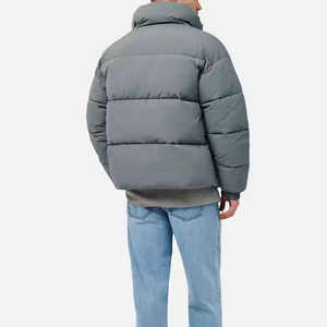 Mens Heavy Warm Puffer Jacket <b>Thick</b> Quilted <b>Winter</b> Outerwear Water Resistant Full Zip Cold Weather <b>Coat</b> OEM ODM Factory Custom - Product Image 2
